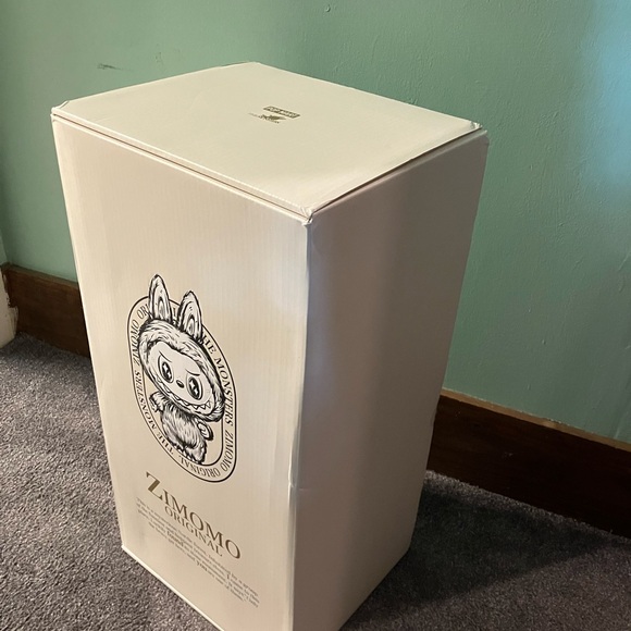 AUTHENTIC Pop Mart Labubu Zimomo Monsters I Found You Vinyl Face Doll + Tote - Picture 6 of 13